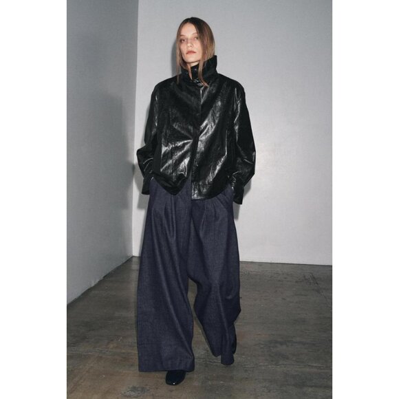 ZARA ZW COLLECTION BOMBER JACKET - Picture 2 of 10